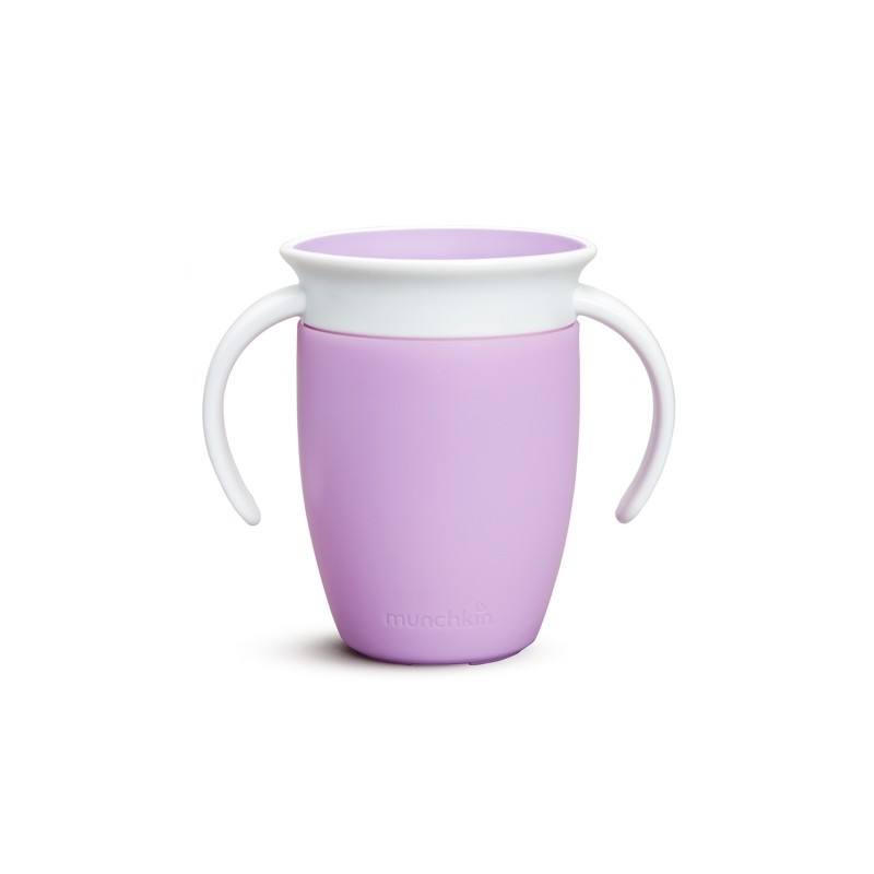 TAZA ANTIGOTEO 360º CON ASAS 200ML LILA MUNCHKIN