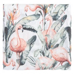 MUSELINA BAMBU 120*120 FLAMINGO