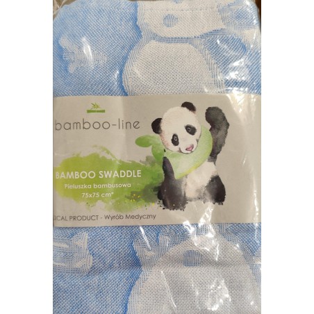 MUSELINA DE BAMBU 75*75 ANIMALES AZUL