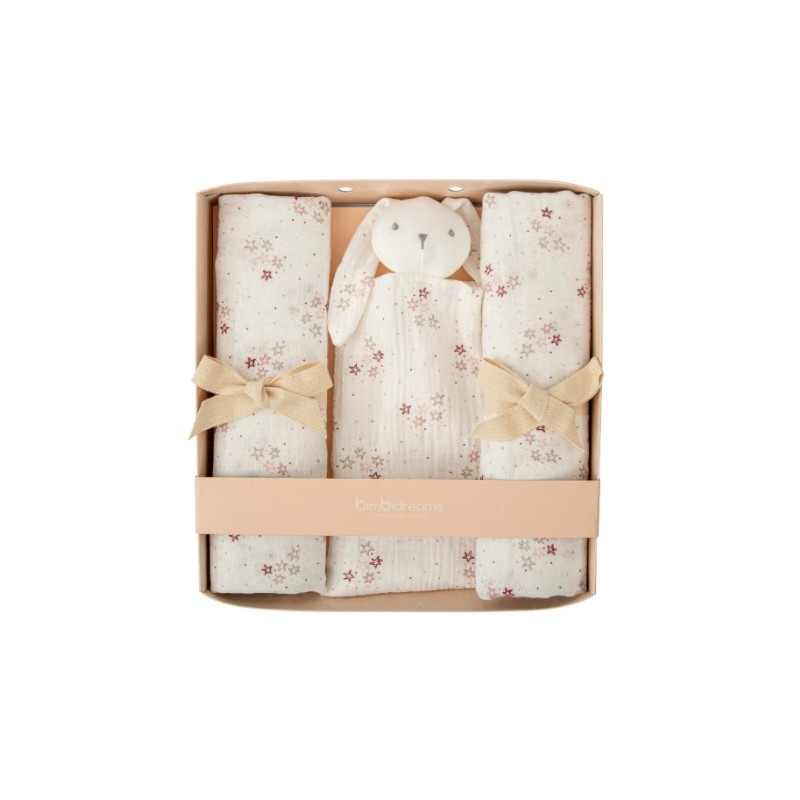 SET REGALO GASITAS + DOUDOU STARS ROSA