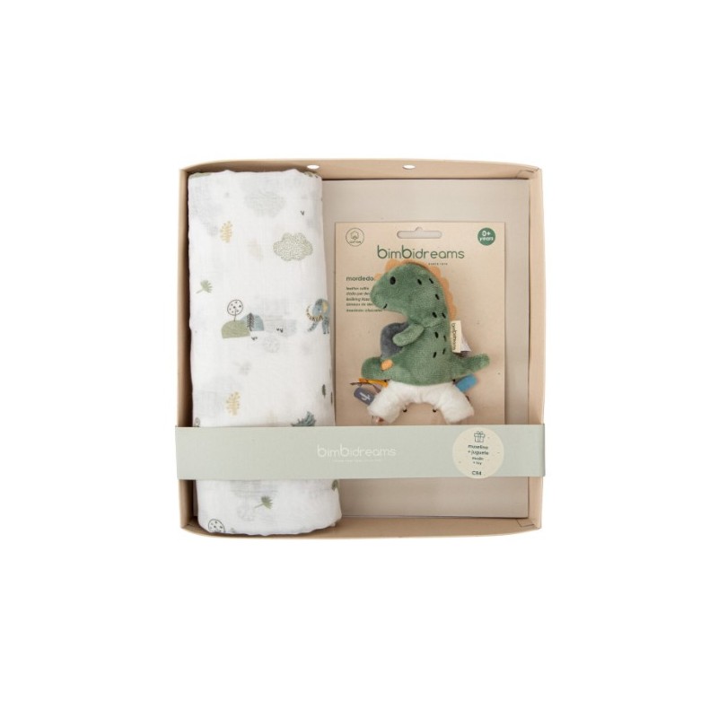 SET REGALO MUSELINA + MORDEDOR TREX