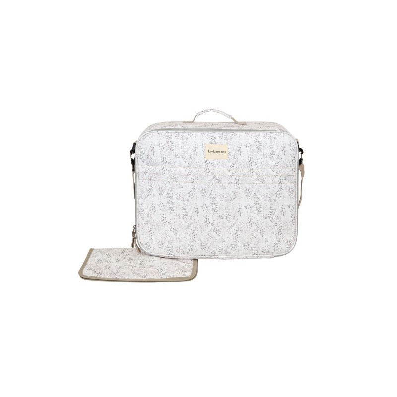 MALETA CAMBIADOR DOTS BLANCO/LINO