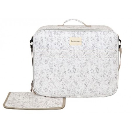 MALETA CAMBIADOR DOTS BLANCO/LINO