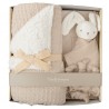 SET MANTA WAFFLE/CORALINA+DOUDOU GRIS BEIGE
