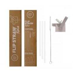 tapón con pajita gris