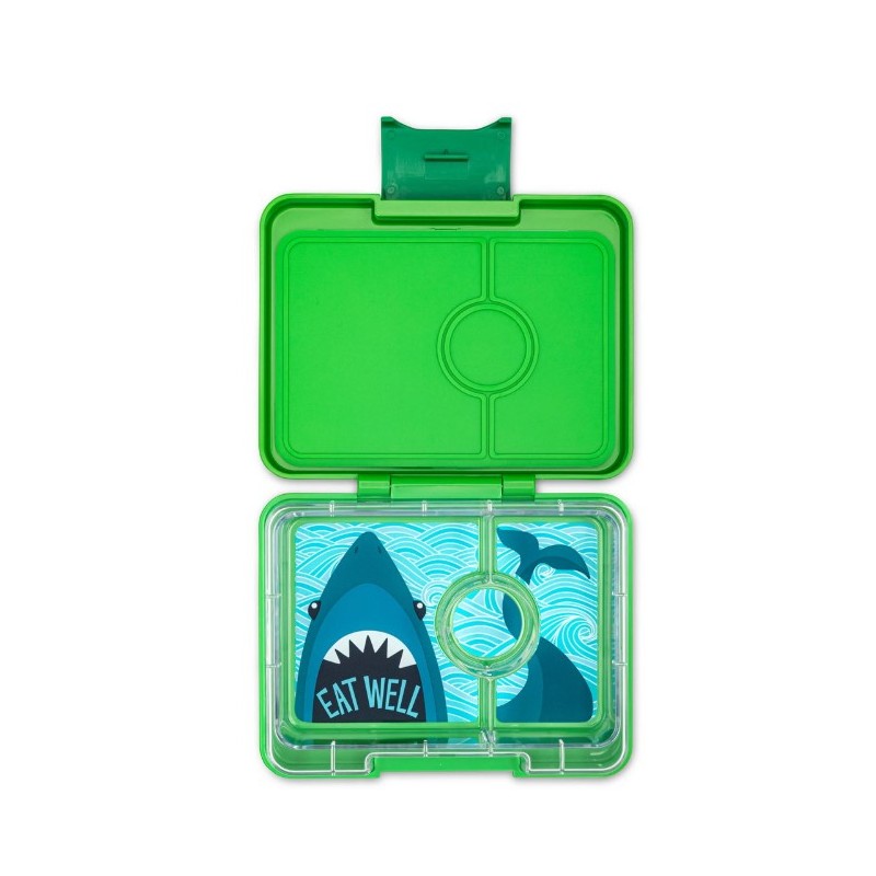 YUMBOX SNACK 3C JURASSIC GREEN + SHARK