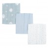 PACK 3 MUSELINAS 80*80 STARS AZUL