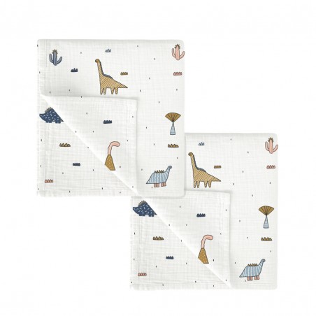 SET 2 GASITAS BAMBÚ 60*60 DINOSAURIUS 