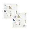 SET 2 GASITAS BAMBÚ 60*60 DINOSAURIUS 