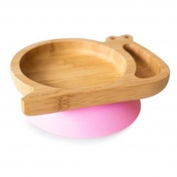 PLATO BAMBOO CARACOL ROSA