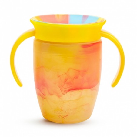 TAZA ANTIGOTEO MIRACLE 360º CON ASAS 200ML TROPICAL AMARILLO